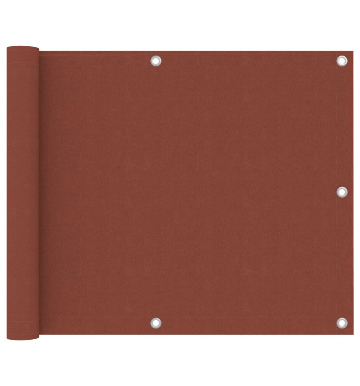 Écran de balcon Terre cuite 75x300 cm Tissu Oxford | Mobilier & Déco