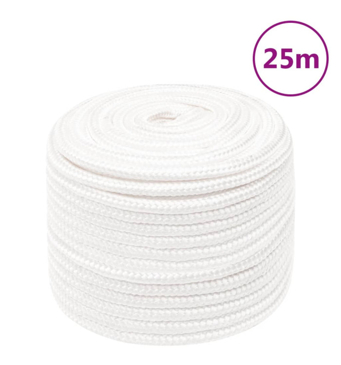 Corde de bateau Blanc complet 12 mm 25 m Polypropylène | Mobilier & Déco