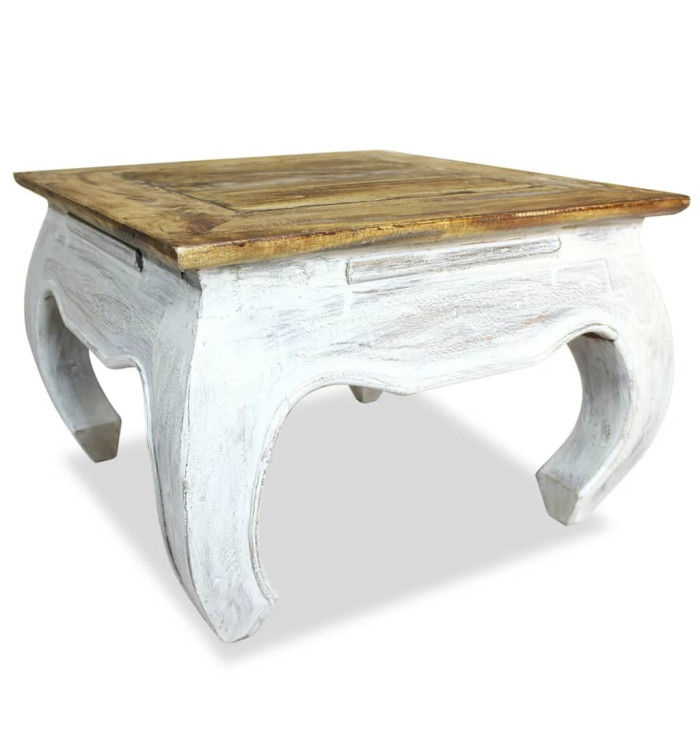 Table d'appoint bois d'acajou massif 50x50x35 cm | Mobilier & Déco