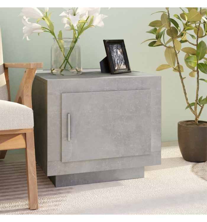 Table basse gris béton 51x50x45 cm bois d'ingénierie | Mobilier & Déco
