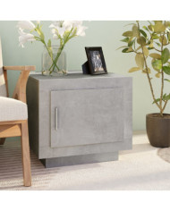 Table basse gris béton 51x50x45 cm bois d'ingénierie | Mobilier & Déco