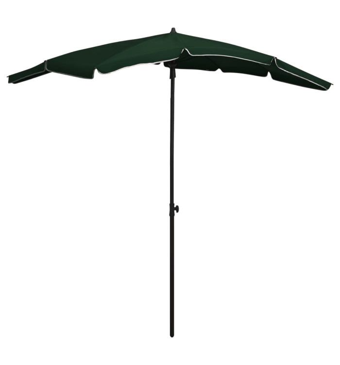 Parasol de jardin avec mât 200x130 cm vert | Mobilier & Déco