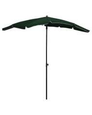 Parasol de jardin avec mât 200x130 cm vert | Mobilier & Déco