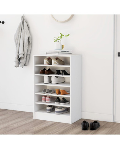 Armoire à chaussures Blanc 60x35x92 cm Bois d’ingénierie | Mobilier & Déco