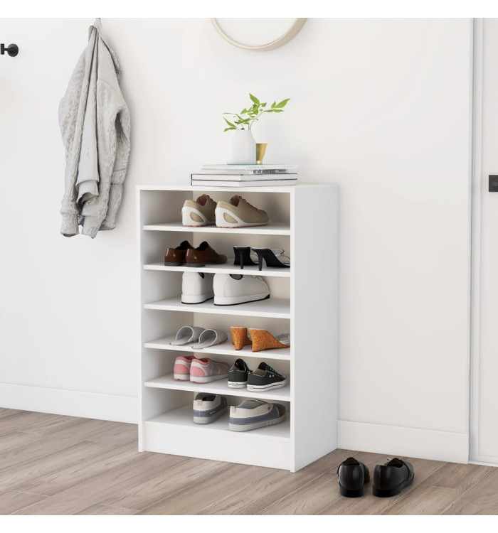 Armoire à chaussures Blanc 60x35x92 cm Bois d’ingénierie | Mobilier & Déco