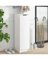 Meuble chaussures Blanc brillant 30x35x100 cm Bois d'ingénierie | Mobilier & Déco