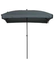 Madison Parasol de jardin Patmos Luxe rectangulaire 210x140 cm gris | Mobilier & Déco