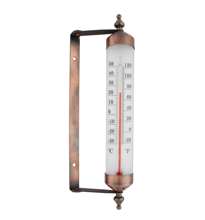 Esschert Design Thermomètre de fenêtre Zinc 25 cm TH70 | Mobilier & Déco
