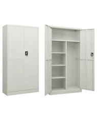 Armoire à casiers Gris clair 90x40x180 cm Acier | Mobilier & Déco
