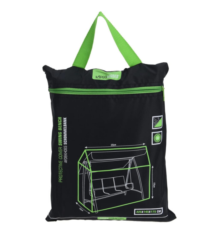 ProGarden Housse pour balancelle 225x145x175 cm Noir | Mobilier & Déco