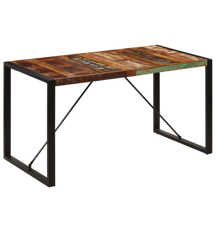 Table à manger 140x70x75 cm Bois de récupération massif | Mobilier & Déco