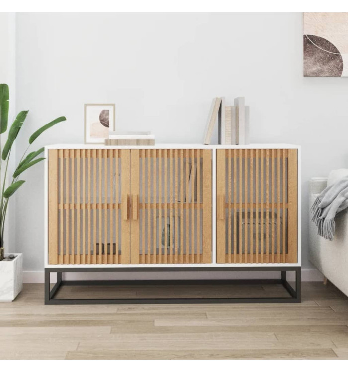 Buffet blanc 105x30x65 cm bois d'ingénierie | Mobilier & Déco