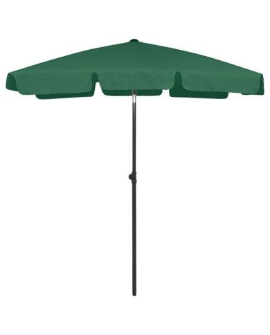 Parasol de plage vert 180x120 cm | Mobilier & Déco