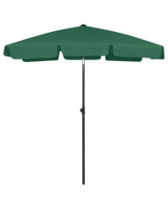 Parasol de plage vert 180x120 cm | Mobilier & Déco