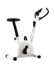 Vélo d'appartement avec résistance à courroie blanc | Mobilier & Déco