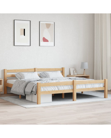 Cadre de lit sans matelas bois massif de pin 180x200 cm | Mobilier & Déco