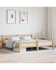 Cadre de lit sans matelas bois massif de pin 180x200 cm | Mobilier & Déco