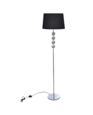 Lampadaire avec support haut Décoration à 4 boules Noir | Mobilier & Déco