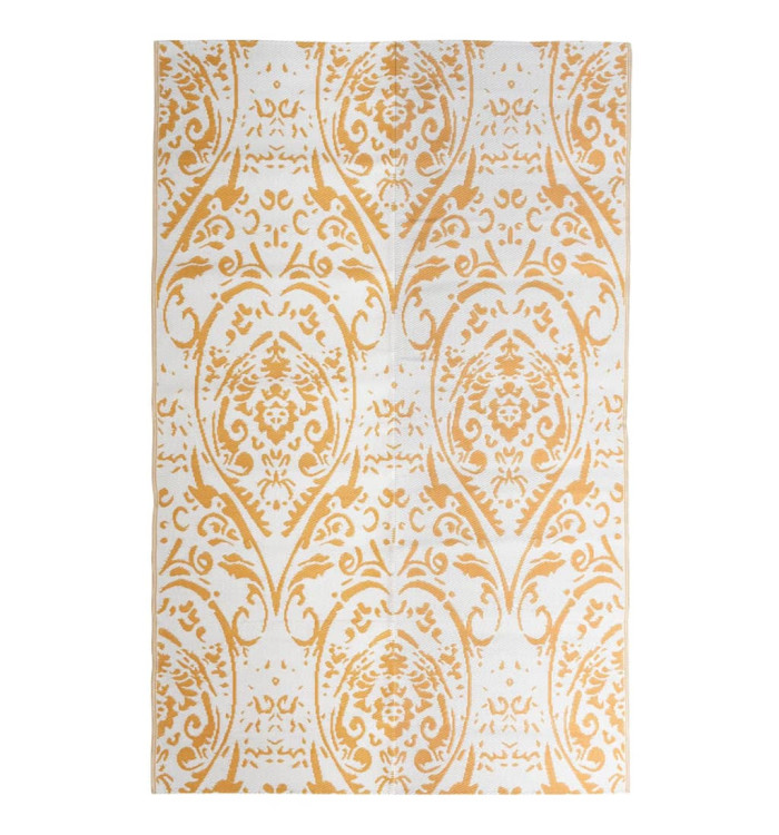 Tapis d'extérieur ARAKIL Orange et blanc 190x290 cm PP | Mobilier & Déco
