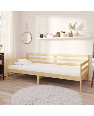 Lit de jour sans matelas bois de pin massif 90x200 cm | Mobilier & Déco