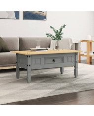 Table basse Pin mexicain Gamme Corona Gris 100x55x44 cm | Mobilier & Déco