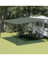 Tapis de tente 400x500 cm Vert foncé PEHD | Mobilier & Déco
