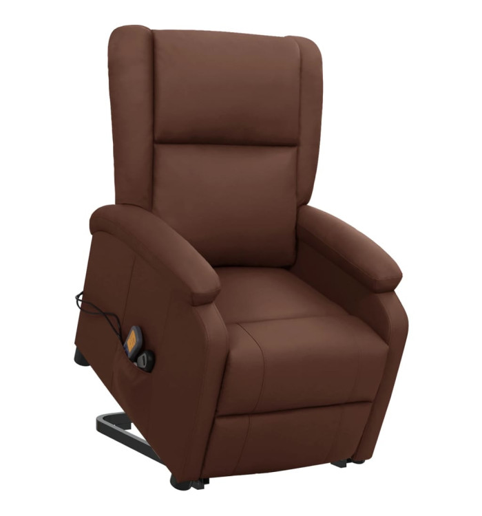 Fauteuil de massage Marron Similicuir | Mobilier & Déco