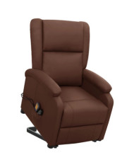 Fauteuil de massage Marron Similicuir | Mobilier & Déco