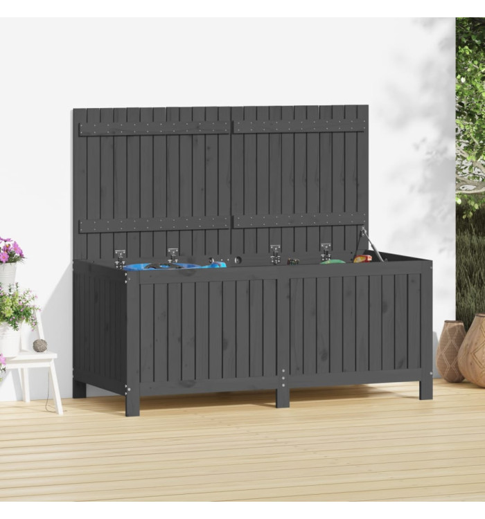 Boîte de rangement de jardin Gris 147x68x64 cm Bois de pin | Mobilier & Déco