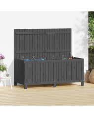 Boîte de rangement de jardin Gris 147x68x64 cm Bois de pin | Mobilier & Déco