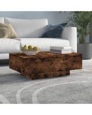 Table basse Chêne fumé 90x60x31 cm Bois d'ingénierie | Mobilier & Déco