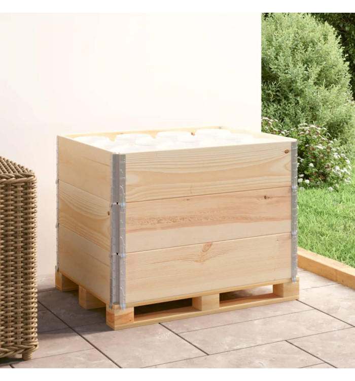 Colliers de palette 3 pcs 60x80 cm Bois de pin solide | Mobilier & Déco