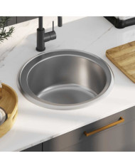 Évier de cuisine avec crépine et piège Acier inoxydable | Mobilier & Déco