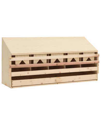 Pondoir 5 compartiments 117x33x54 cm bois de pin massif | Mobilier & Déco