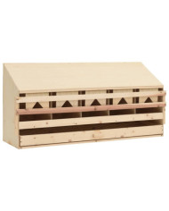 Pondoir 5 compartiments 117x33x54 cm bois de pin massif | Mobilier & Déco