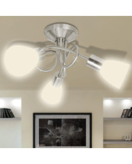 Plafonnier avec abat-jour en verre pour 3 ampoules E14 | Mobilier & Déco