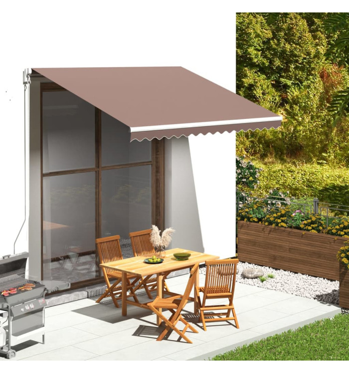 Tissu de remplacement pour auvent Marron 3,5x2,5 m | Mobilier & Déco