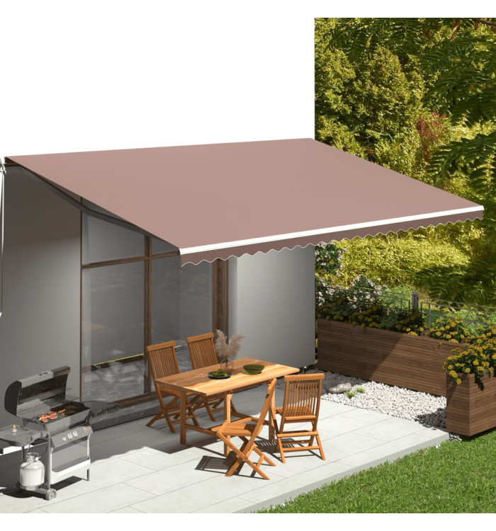 Tissu de remplacement pour auvent Marron 6x3 m | Mobilier & Déco
