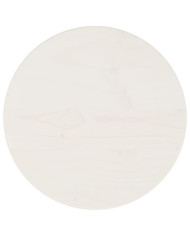 Dessus de table Blanc Ø30x2,5 cm Bois de pin massif | Mobilier & Déco