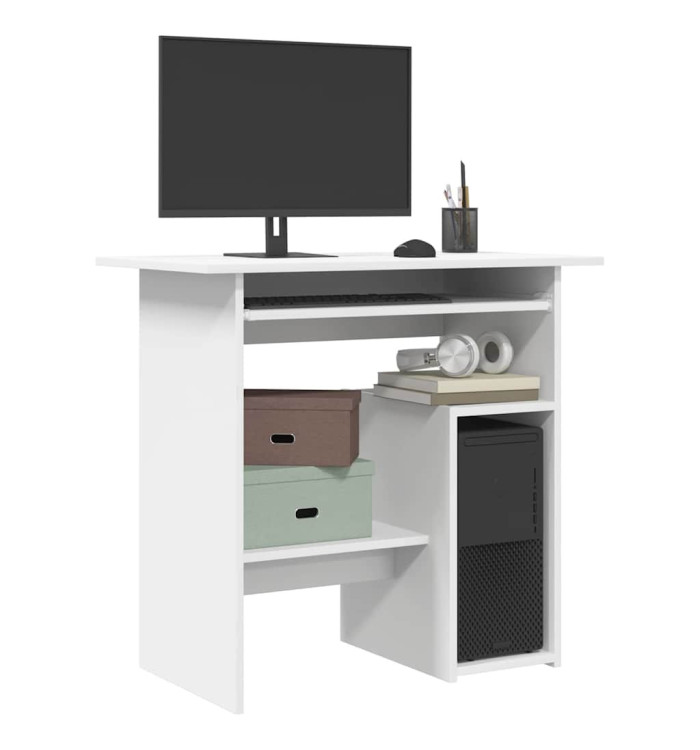 Bureau Blanc 80x45x74 cm Bois d’ingénierie | Mobilier & Déco
