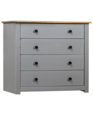 Armoire latérale Gris 80x40x73 cm Pin Assortiment Panama | Mobilier & Déco