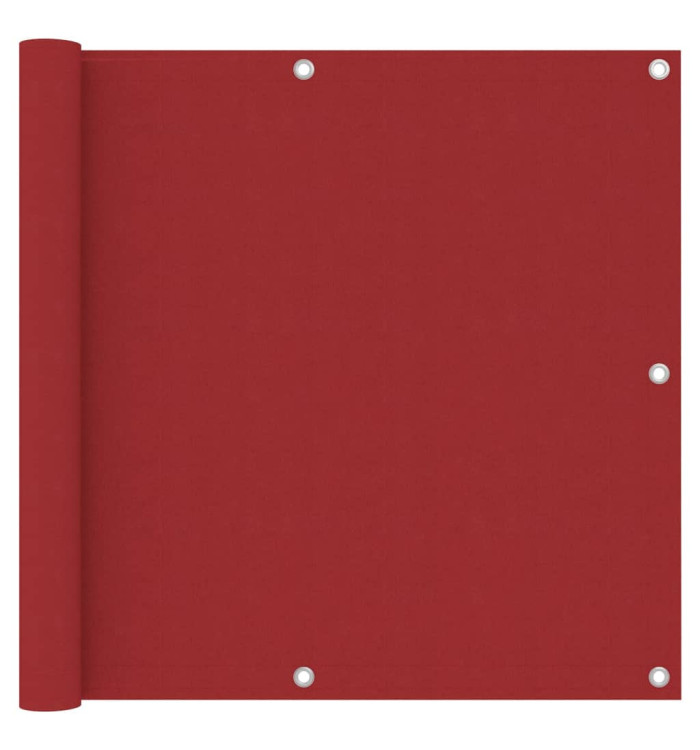 Écran de balcon Rouge 90x500 cm Tissu Oxford | Mobilier & Déco