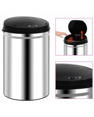 Poubelle à capteur automatique 30 L Acier inoxydable | Mobilier & Déco