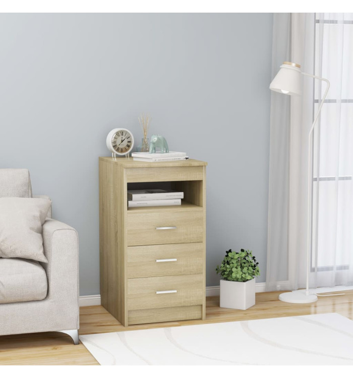 Armoire à tiroirs Chêne sonoma 40x50x76 cm Bois d'ingénierie | Mobilier & Déco