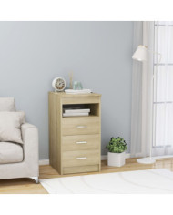 Armoire à tiroirs Chêne sonoma 40x50x76 cm Bois d'ingénierie | Mobilier & Déco
