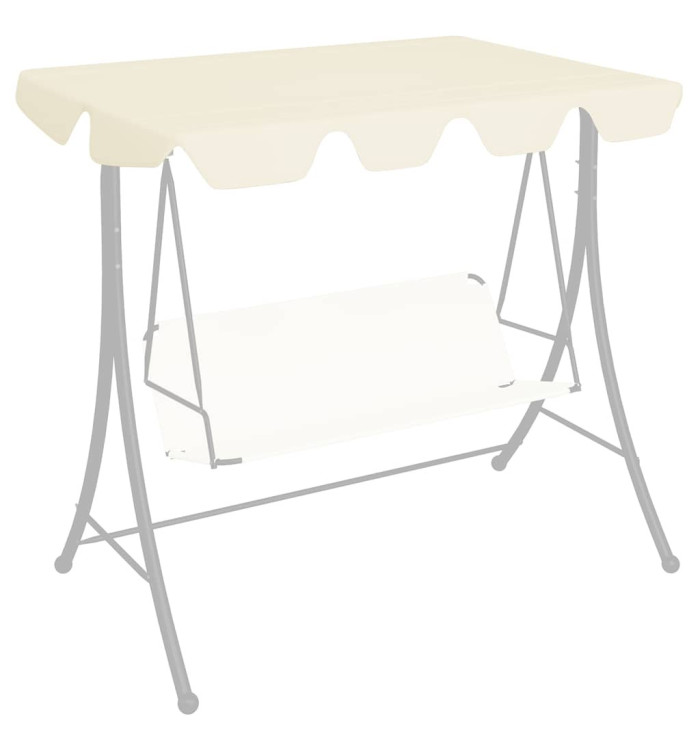 Toit de rechange de balançoire crème 188/168x145/110 cm | Mobilier & Déco