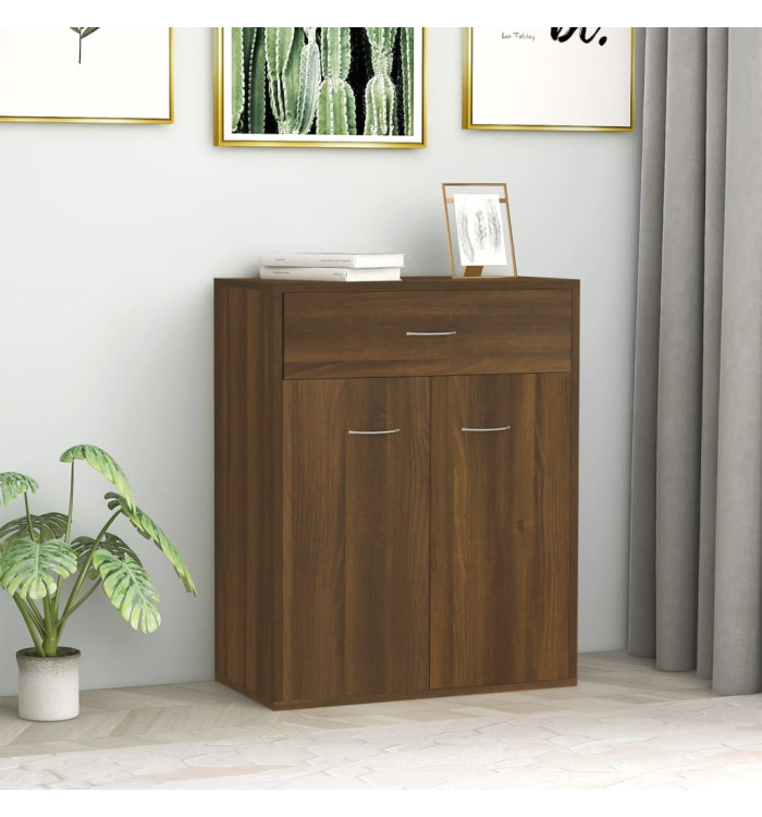 Buffet Chêne marron 60x30x75 cm Bois d'ingénierie | Mobilier & Déco