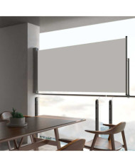Auvent latéral rétractable de patio 60x300 cm Crème | Mobilier & Déco