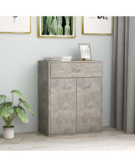 Buffet Gris béton 60x30x75 cm Bois d'ingénierie | Mobilier & Déco