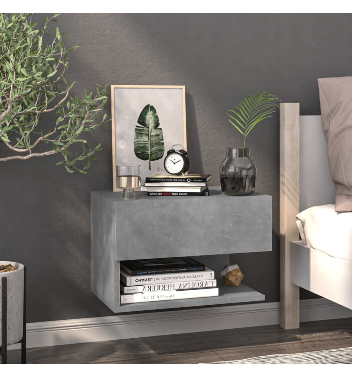 Table de chevet murale Gris béton | Mobilier & Déco